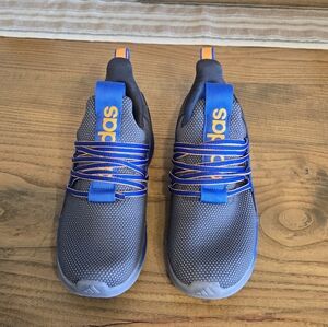 Adidas Gray and Blue Athletic Shoes